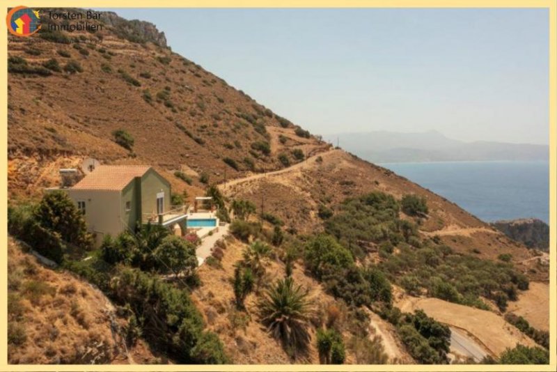 Ravdoucha Kreta, Kissamos Spektakuläre Villa mit unverbaubarem Meerblick Haus kaufen